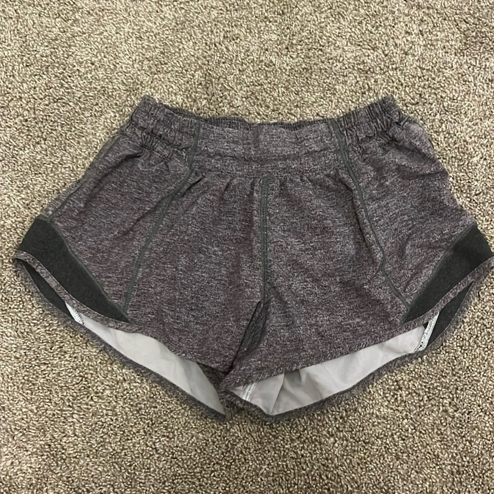 lululemon athletica Heathered Dark Gray Athletic Shorts